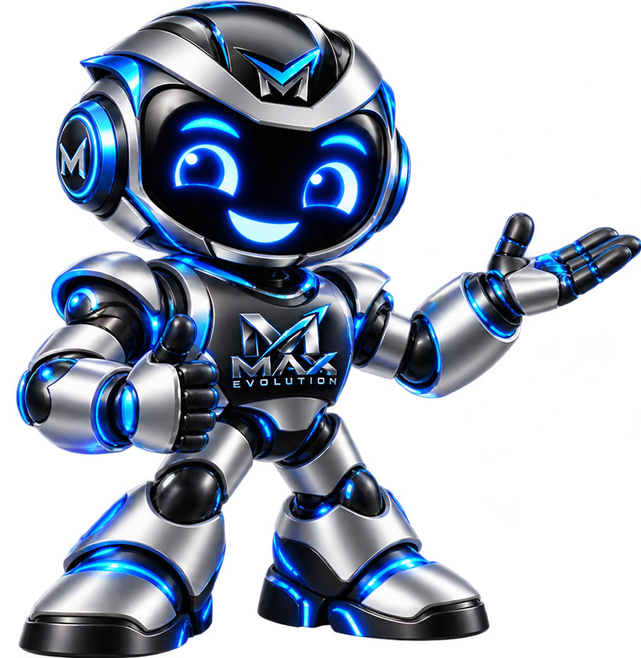 Max Bot apresentando soluções